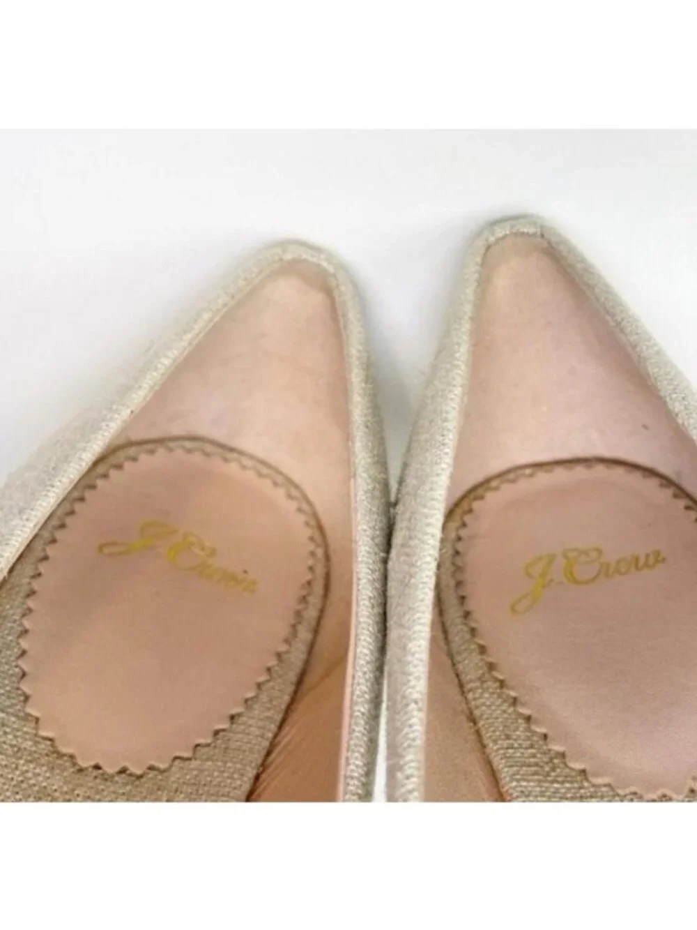 J.Crew Seville Sandstone Canvas Espadrilles Wedges Slip On Women's Size 10